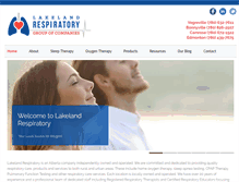 Tablet Screenshot of lakelandrespiratory.ca